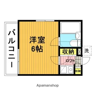 プライズ川口芝【205号室】の間取り