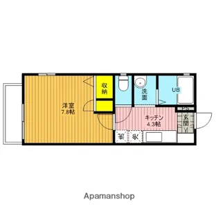 メゾンシャトレー【105号室】の間取り