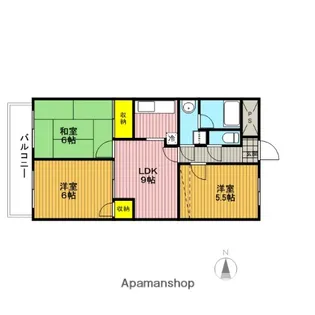 カーサエスペランサ【2階】の間取り