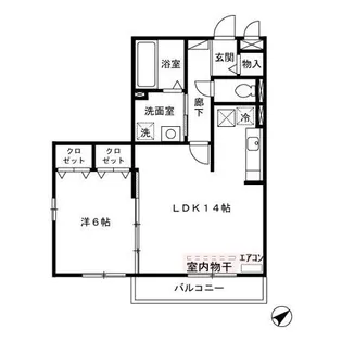 ペイサージュ【1階】の間取り