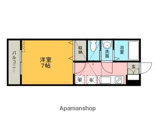 アンボワーズ【202号室】の間取り