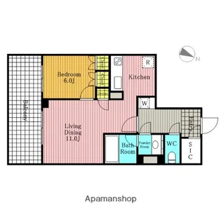 ドゥーエ大宮【9階】の間取り