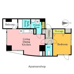 AXIS下町【6階】の間取り