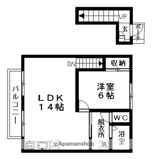 コーポ道半山 C棟【2階】の間取り