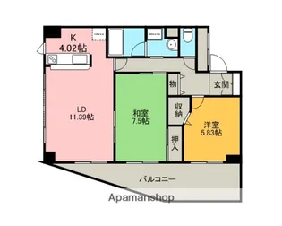 グリーンフォレスト大宮【11階】の間取り