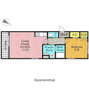 ギモーヴ【2階】の間取り