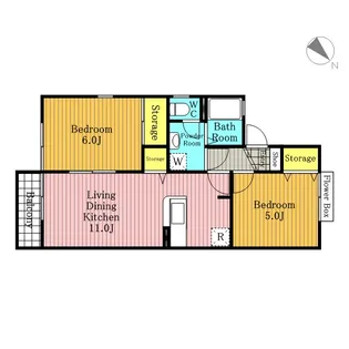 メゾンベール【1階】の間取り