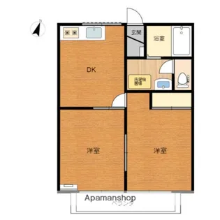 メルベーユⅡ【2階】の間取り