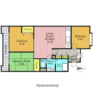 佐伯レジデンス【3階】の間取り