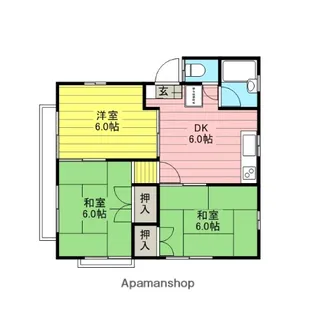 コーポヤジマ【B-1号室】の間取り