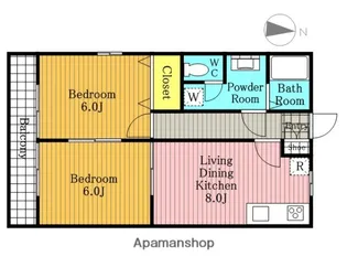 グランデール別所【2階】の間取り