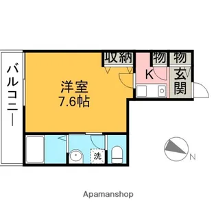 コンフォートスクエア【202号室】の間取り