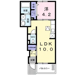 ピエール リヴィエール【1階】の間取り