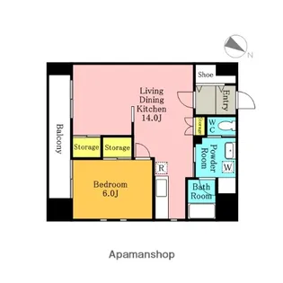 ヴィスタアリーナ【9階】の間取り