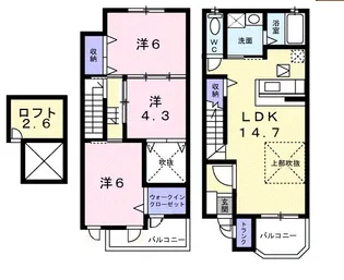 ヴァルト・D【1階】の間取り