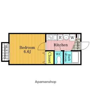 キャメル大宮宮町【207号室】の間取り