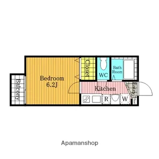 キャメル大宮宮町【105号室】の間取り