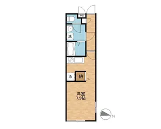 リブリ・加倉【1階】の間取り