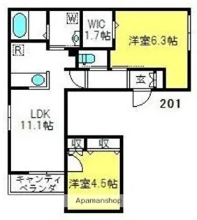 シュテルン【2階】の間取り