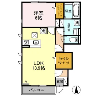 オルキス D【1階】の間取り