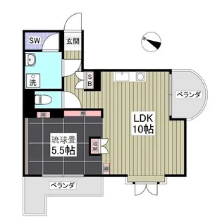 エトワール大成町【4階】の間取り