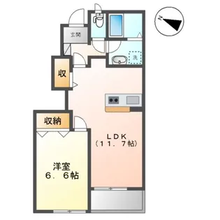 エクセルコート【1階】の間取り