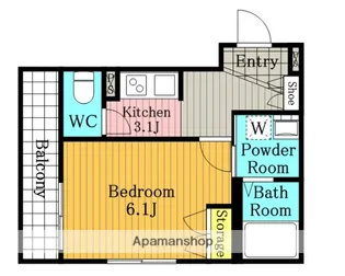氷川参道メゾンテラーダⅡ【1階】の間取り