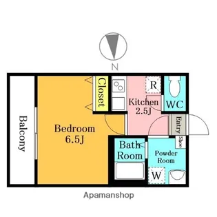 ソルテ大宮【202号室】の間取り