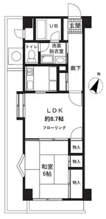カサグランデ大宮【1階】の間取り