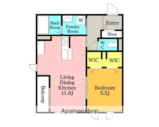 カサブランカ北大宮【2階】の間取り
