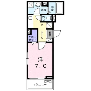 アリュールジャルダン【3階】の間取り