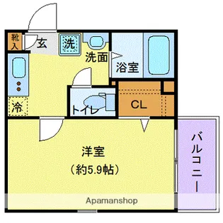 プリムス大宮【2階】の間取り