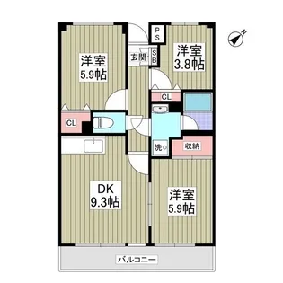 グランパレス小熊【2階】の間取り