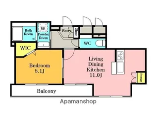LE CHIEN 大宮東町【2階】の間取り