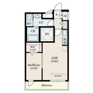 エクセル北大宮【3階】の間取り
