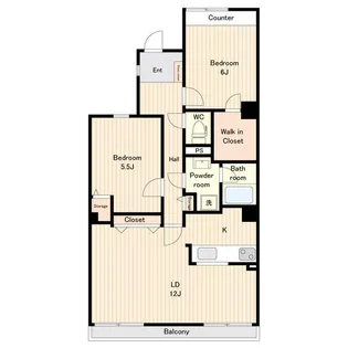 セレーノ大宮E棟【4階】の間取り