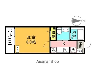 ウエストガーデン大和田【1階】の間取り