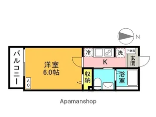 ウエストガーデン大和田【2階】の間取り