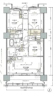 大宮スカイ&スクエア ザ・タワー【1917号室】の間取り
