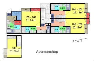 Lapis東大宮【1階】の間取り