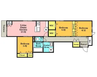 ルミエール大宮【1階】の間取り
