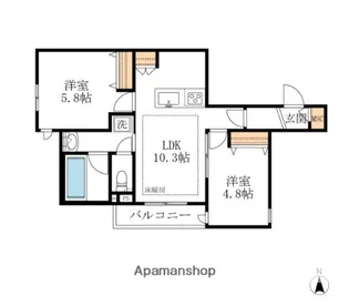 MAISON SEPTEM【1階】の間取り