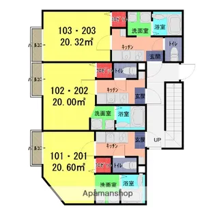 アクロ七里【2階】の間取り