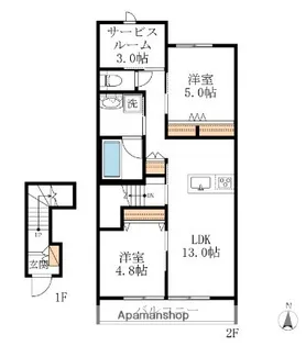 PACE SUD【2階】の間取り