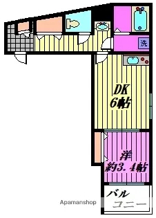 MARK DUO大和田Ⅰ【3階】の間取り
