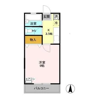 ガーデンハイツ【1階】の間取り