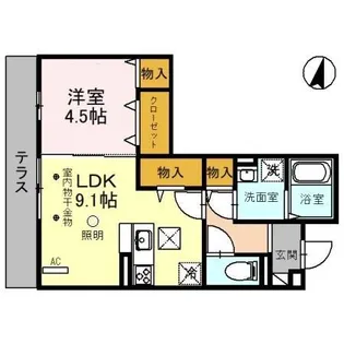 コリーヌヴェール日進【1階】の間取り