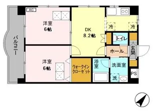 サンウィングS Ⅱ【3階】の間取り