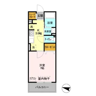 リヴィエール【3階】の間取り