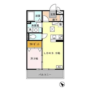 ヴィラオーヤ【1階】の間取り